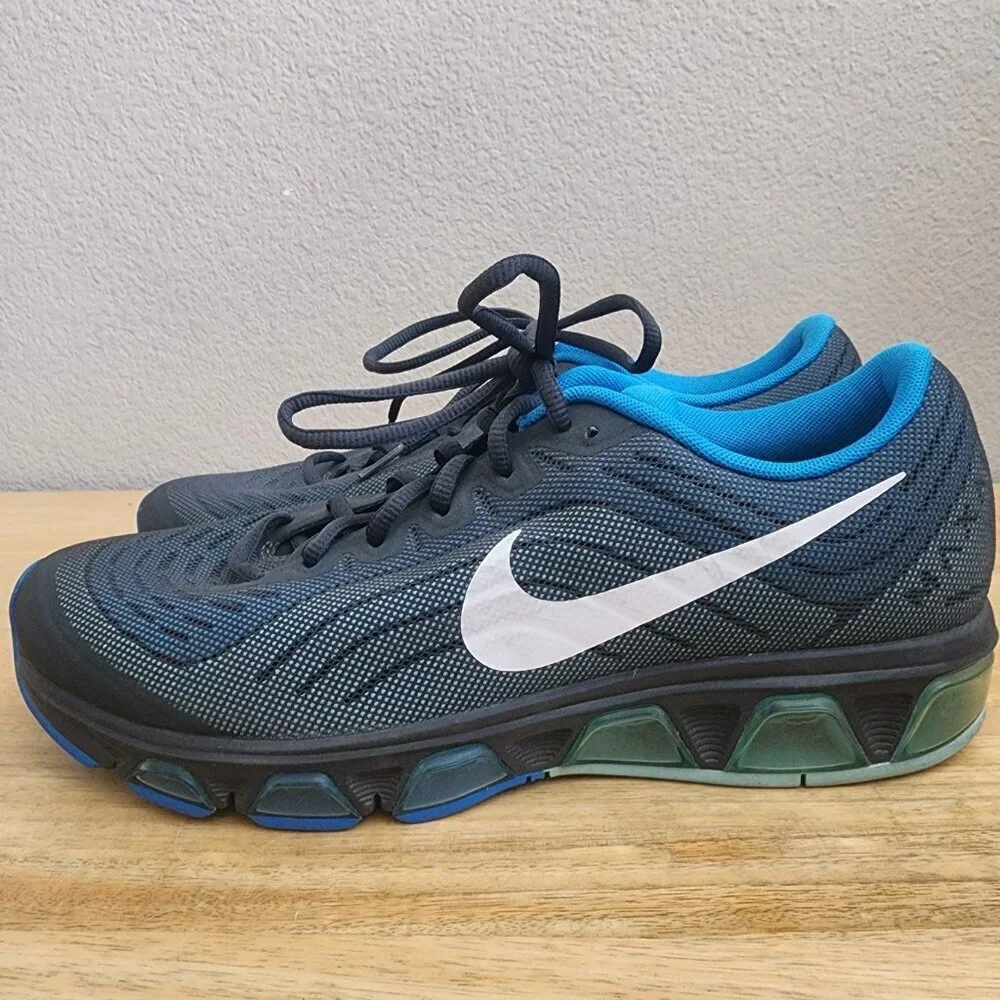 Nike Mens AirMax Tailwind 6 Mesh Running Shoes 621225-004 Grey Blue Volt Size 9